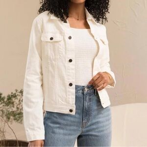 Able Bailey Women's Cream Jean Jacket
